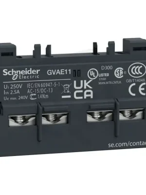 Schneider GVAE11 Čelně mont.blok pomocných kontaktů pro GV2 Objednat Nyní