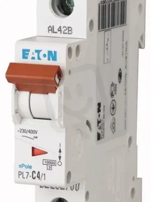 Jistič PL7-C4/1, char C, 1-pólový, 10kA, 4A EATON 262700 Akční Nabídka