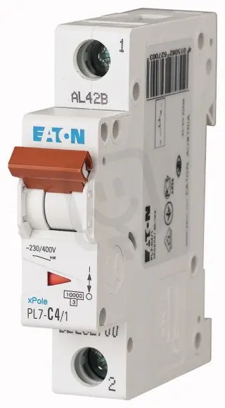 Jistič PL7-C4/1, char C, 1-pólový, 10kA, 4A EATON 262700 Akční Nabídka