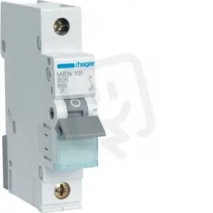 Originální Jistič 1 pól. 6A, charakteristika B, 6 kA /MB106A/ HAGER MBN106