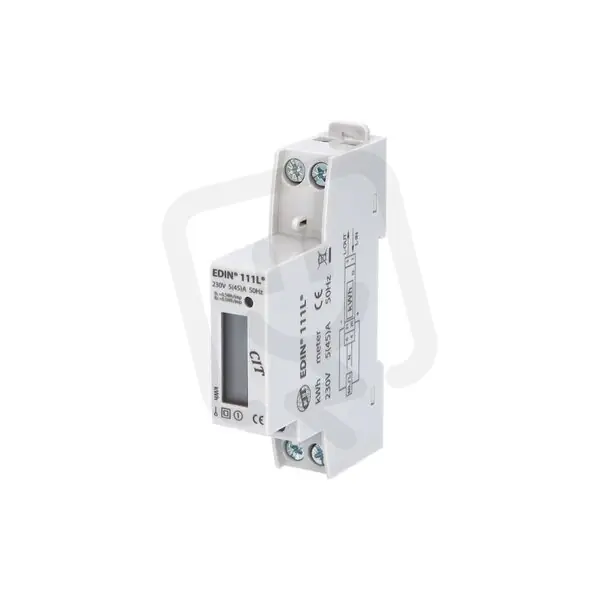 Výprodej Elektroměr EDIN 111L, 45A, 1mod., LCD, 1-fáz., 1-tar., podružný ELEMAN 1008810