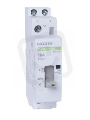 Levný Instalační stykač NOARK 111609 EX9CH16M s ručním ovládáním 16A 240VAC 2Z