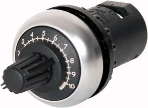 M22-R10K Potenciometr IP65 lineární kroužek titan 10 kOhm EATON 229491 Dokud Zásoby Vydrží