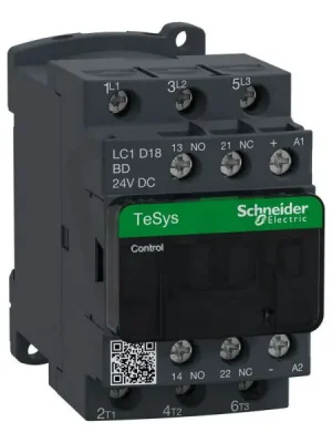 Levný Schneider LC1D18BD Stykač 18A 1‘Z‘ +1‘V‘ 24V DC