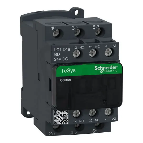 Levný Schneider LC1D18BD Stykač 18A 1‘Z‘ +1‘V‘ 24V DC