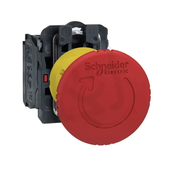 Schneider XB5AS8442 Ovládač nouzového zastavení s aretací,uvolnit pootočením,1 V Finální Výprodej