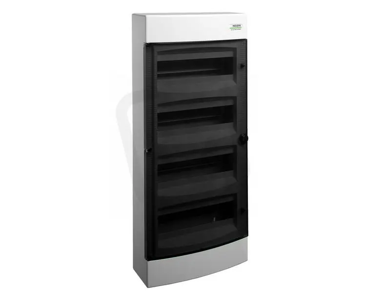 Cenově Výhodný Plastová rozvodnice NOARK PNS 48T průhl. dveře na omítku IP40 4 řady 4x12 mod