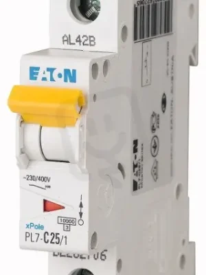 Autentický Jistič PL7-C25/1, char C, 1-pólový, 10kA, 25A EATON 262706