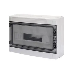 Kup Teď Rozvodnice 40 CDK nástěnná, kouřová dvířka, 18M, vč. svorkovnice, IP65, šedá