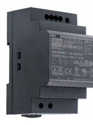 Napájecí zdroj na DIN 54W 12V 4,5A MEAN WELL HDR-60-12 Poslední Šance