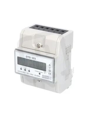 Nejprodávanější Elektroměr DTS 353-L X/5A 4 5mod. LCD 3f 1-tar. podružný nepřímé měř. 1008970
