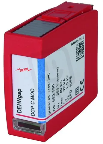 Autentický Svodič přepětí ochranný modul s N-PE jiskřištěm N-PE pro DEHNgap C S 952060