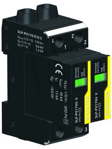Must-Have SLP-PV170 V/U S svodič přepětí pro FVE do 170V DC 80 kA (8/20) SALTEK A03663