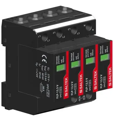Odeslání Ihned FLP-12,5 V/4 S svodič přepětí 3F TN-S 240kA(8/20) 50kA(10/350) SALTEK A03430