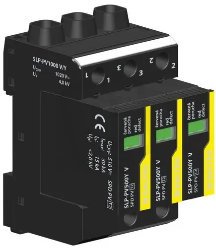 Nejlepší Cena SLP-PV1000 V/Y S svodič přepětí pro FVE do 1000V DC 40 kA (8/20) SALTEK A04303