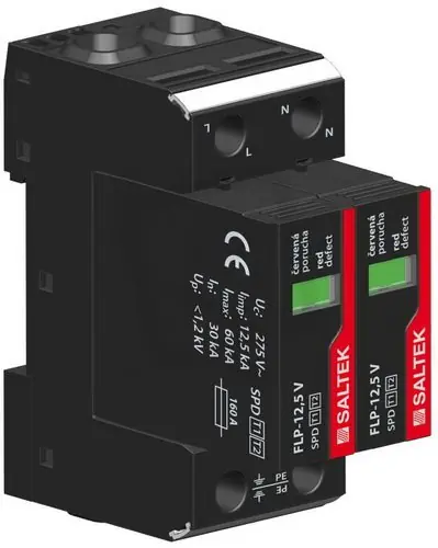 Nejlepší Volba FLP-12,5 V/2 S svodič přepětí TN-S 120kA(8/20) 25kA(10/350) SALTEK A05182