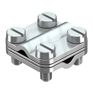 OBO 470 4-16 Objímka s odbočnou svorkou, 4-16mm2, Mosaz, CuZn, poniklovaná Dokud Zásoby Vydrží