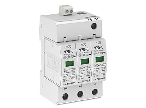 Speciální Cena OBO V20-C 3+FS-280 Svodič přepětí, typ 2, 3P, 40kA(8/20),DS, 280V