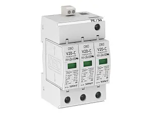 Pouze Dnes OBO V20-C 3+FS-550 Svodič přepětí, typ 2, 3P, 40kA(8/20),DS, 550V