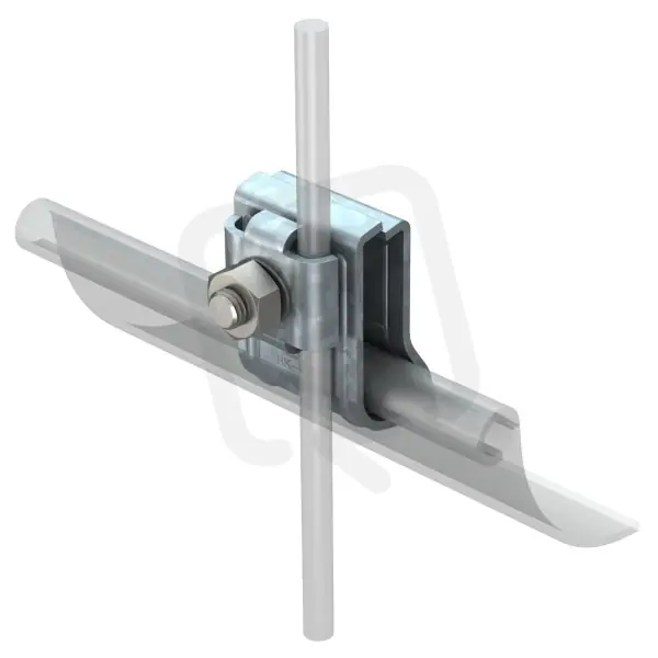 Dokud Zásoby Vydrží OBO RK-FIX Žlabová svorka s pružinou, 2x8mm, Ocel, žárově zinkováno