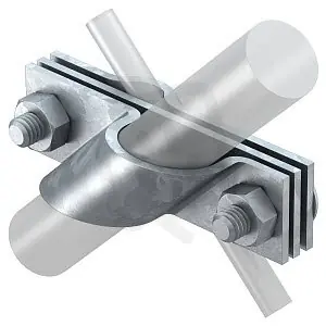 OBO 2760 25 FT Příchytka připojitelná pro kruhový a plochý vodič 25mm Ocel Horká Nabídka