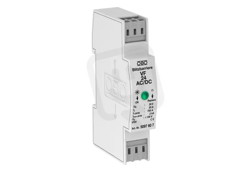 Top Prodej OBO VF24-AC/DC Svodič přepětí, typ 3, 2P,pro MaR, 24V AC