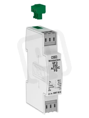 OBO VF2-230-AC/DC-FS Svodič přepětí, typ 3, 2P,pro MaR,DS, 230V AC Víkendová Akce