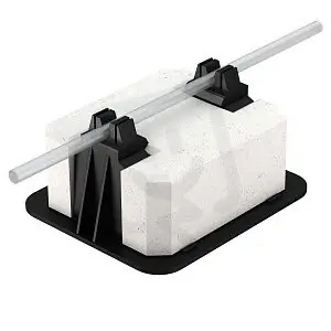 OBO 165 R-8-10 Střešní držák vedení, 8-10mm, Polyetylén, PE Vysoce Kvalitní
