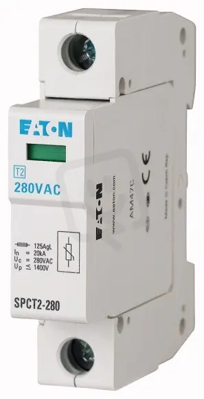 Finální Výprodej SPCT2-335/1 Svodič přepětí třídy T2 (II C) modulový 1pól Un=335V Eaton 167598
