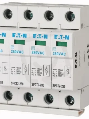 SPCT2-335/4 Svodič přepětí třídy T2 (II C) modulový 4pól Un=335V Eaton 167601 Víkendová Akce