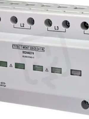Víkendová Akce Kompaktní svodič přepětí se signalizací ETITEC T WENT 320/25 3+1 RC 4p síť TT