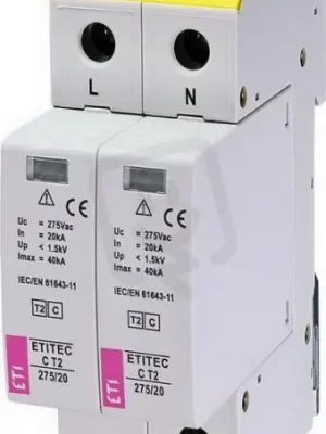 Svodič přepětí ETITEC C T2 275/20 2+0 síť TNC-S ETI 002440397 Super Cena