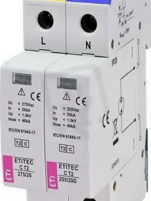 Kup Teď Svodič přepětí ETITEC C T2 275/20 1+1 síť TT ETI 002440401
