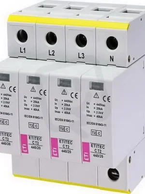 Svodič přepětí ETITEC C T2 440/20 4+0 síť IT ETI 002440407 Nejlepší Volba