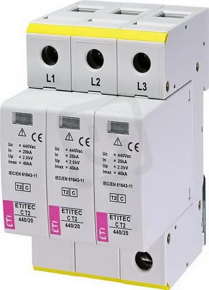 Kup Teď Svodič přepětí ETITEC C T2 440/20 3+0 síť IT ETI 002440411