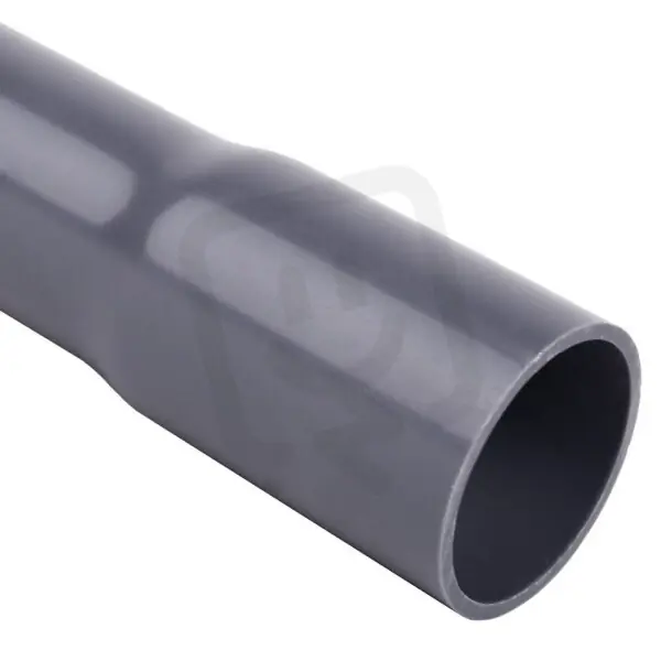 Ověřený Tuhá hrdlovaná trubka PVC pr. 20 mm, 33411, 750N/5cm, tmavě šedá, délka 3 m.