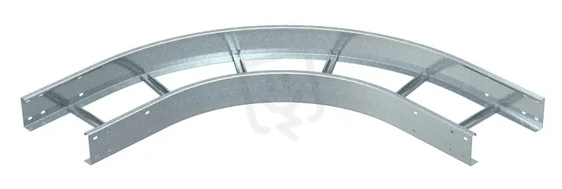 Sleva OBO WLB 90 113 FS Oblouk 90° pro kab.žebř. pro vel.rozp.110 110x300 Ocel