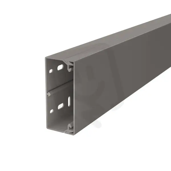 OBO WDK40090GR Nástěnný a stropní kanál s děrováním dna 40x90x2000 kamenná šeď Hit Sezóny