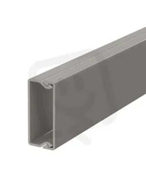 Hit Sezóny OBO WDK15040GR Nástěnný a stropní kanál s děrováním dna 15x40x2000 kamenná šeď