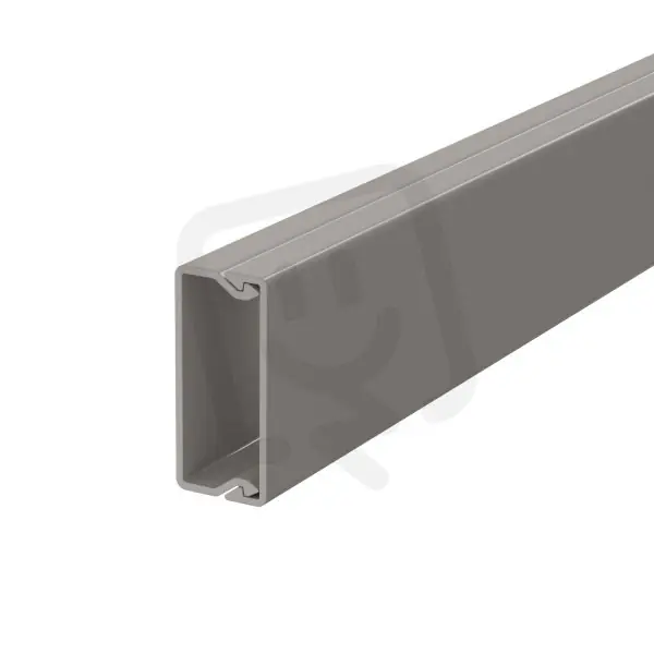 Hit Sezóny OBO WDK15040GR Nástěnný a stropní kanál s děrováním dna 15x40x2000 kamenná šeď