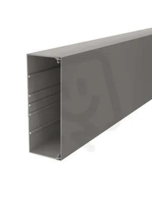 Must-Have OBO WDK80210GR Nástěnný a stropní kanál s děrováním dna 80x210x2000 kamenná šeď