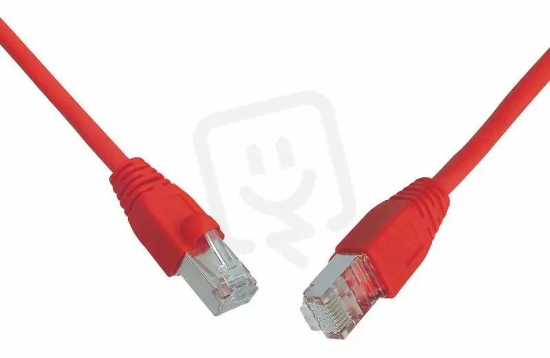 Novinka Patch kabel CAT5E SFTP PVC 7m červený snag-proof SOLARIX 28460709