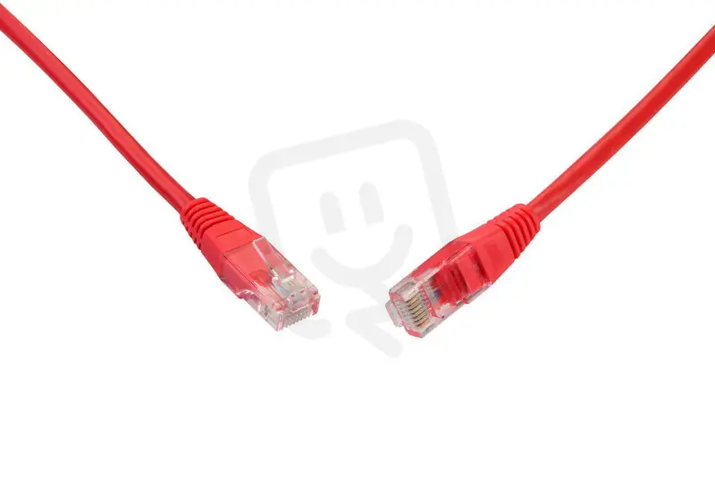 Patch kabel CAT5E UTP PVC 0,5m červený non-snag-proof SOLARIX 28360059 Koupit Online