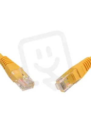 Patch kabel CAT5E UTP PVC 0,5m žlutý non-snag-proof SOLARIX 28340059 Omezená Nabídka