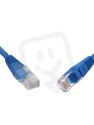 Patch kabel CAT5E UTP PVC 1m modrý non-snag-proof SOLARIX 28330109 Akční Nabídka