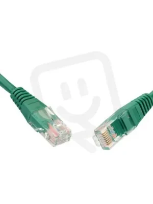 Patch kabel CAT5E UTP PVC 1m zelený non-snag-proof SOLARIX 28350109 Pouze Dnes