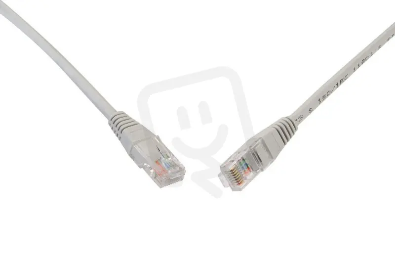 Patch kabel CAT6 UTP PVC 2m šedý non-snag-proof SOLARIX 28410209 Poslední Šance