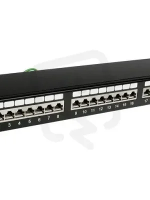 Nakupujte Hned 19" Patch panel 24 x RJ45 CAT6 STP černý 1U SOLARIX 24200124