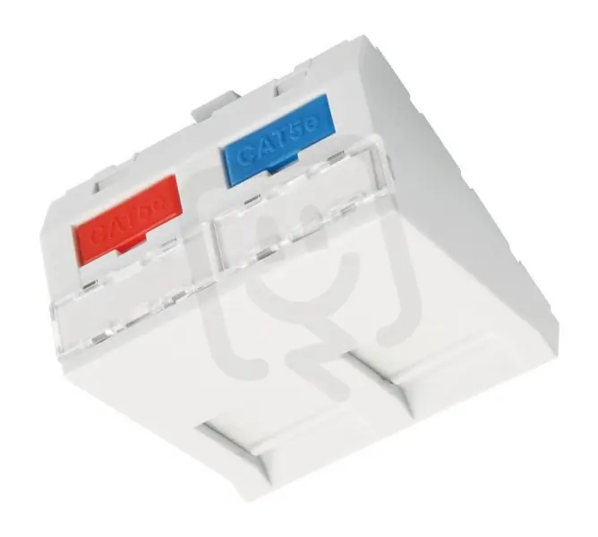 Odeslání Ihned Modul French style 45x45mm pro 2 keystony úhlový bílý SOLARIX 23100204