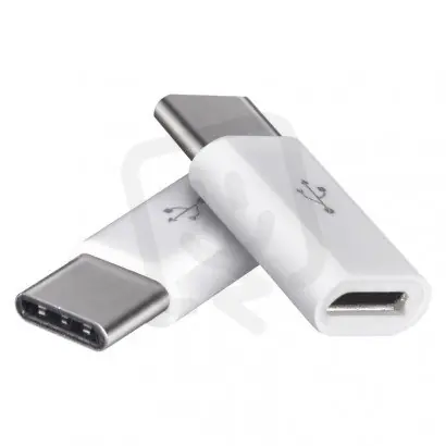 Adaptér micro USB-B 2.0 USB-C 2.0, bílý EMOS SM7023 Vysoce Kvalitní